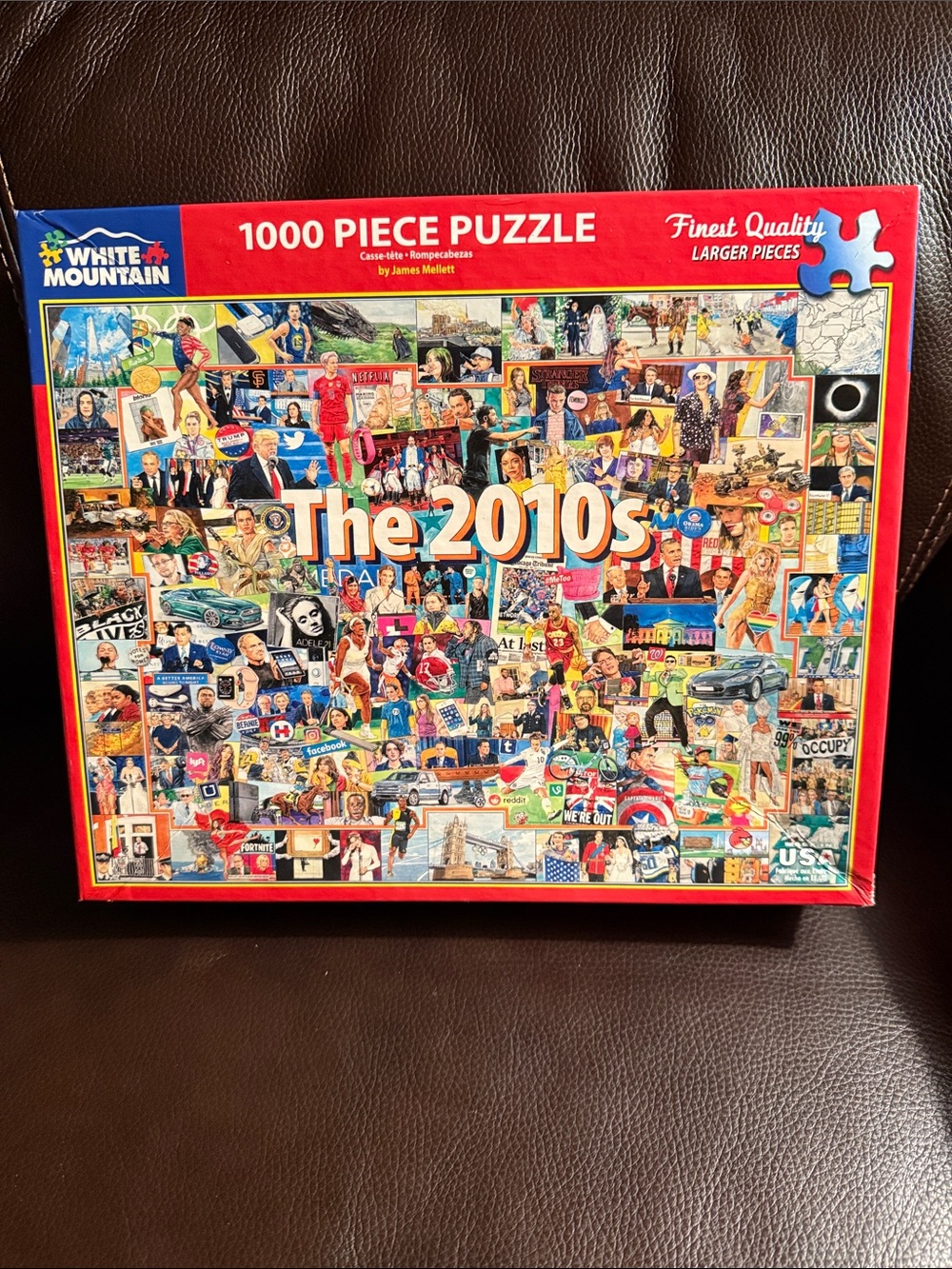 White Mountain The 2010s Illustrated Jigsaw Puzzle. 1000 pieces complete Poster
